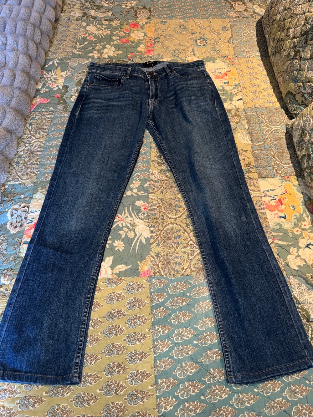 PAIGE Men’s Dark Blue Slim Jeans-The Federal